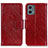 Custodia Portafoglio In Pelle Cover con Supporto N05P per Motorola Moto G 5G (2023) Rosso