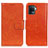 Custodia Portafoglio In Pelle Cover con Supporto N05P per Oppo A94 4G Arancione