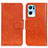 Custodia Portafoglio In Pelle Cover con Supporto N05P per Oppo Reno7 Pro 5G Arancione