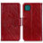 Custodia Portafoglio In Pelle Cover con Supporto N05P per Samsung Galaxy F42 5G Rosso