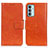 Custodia Portafoglio In Pelle Cover con Supporto N05P per Samsung Galaxy M13 4G Arancione