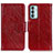 Custodia Portafoglio In Pelle Cover con Supporto N05P per Samsung Galaxy M13 4G Rosso