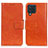 Custodia Portafoglio In Pelle Cover con Supporto N05P per Samsung Galaxy M32 4G Arancione
