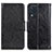 Custodia Portafoglio In Pelle Cover con Supporto N05P per Samsung Galaxy M32 4G Nero