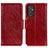 Custodia Portafoglio In Pelle Cover con Supporto N05P per Samsung Galaxy Quantum2 5G Rosso