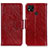 Custodia Portafoglio In Pelle Cover con Supporto N05P per Xiaomi Redmi 9C Rosso