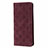 Custodia Portafoglio In Pelle Cover con Supporto N06 per Samsung Galaxy Note 20 Ultra 5G Rosso Rosa