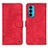 Custodia Portafoglio In Pelle Cover con Supporto N06P per Motorola Moto Edge 20 5G Rosso