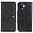 Custodia Portafoglio In Pelle Cover con Supporto N06P per Oppo A94 4G Nero