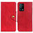 Custodia Portafoglio In Pelle Cover con Supporto N06P per Oppo K9 5G Rosso