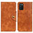 Custodia Portafoglio In Pelle Cover con Supporto N06P per Samsung Galaxy A03s Marrone