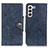 Custodia Portafoglio In Pelle Cover con Supporto N06P per Samsung Galaxy S22 Plus 5G Blu