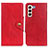 Custodia Portafoglio In Pelle Cover con Supporto N06P per Samsung Galaxy S22 Plus 5G Rosso