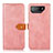 Custodia Portafoglio In Pelle Cover con Supporto N07P per Asus ROG Phone 7 Rosa