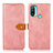 Custodia Portafoglio In Pelle Cover con Supporto N07P per Motorola Moto E40 Rosa