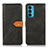 Custodia Portafoglio In Pelle Cover con Supporto N07P per Motorola Moto Edge Lite 5G Nero