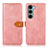 Custodia Portafoglio In Pelle Cover con Supporto N07P per Motorola Moto G200 5G Rosa