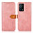 Custodia Portafoglio In Pelle Cover con Supporto N07P per Oppo K9 5G Rosa