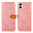 Custodia Portafoglio In Pelle Cover con Supporto N07P per Samsung Galaxy A05 Rosa