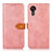 Custodia Portafoglio In Pelle Cover con Supporto N07P per Samsung Galaxy XCover 5 SM-G525F Rosa