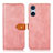 Custodia Portafoglio In Pelle Cover con Supporto N07P per Sony Xperia 5 V Rosa