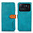 Custodia Portafoglio In Pelle Cover con Supporto N07P per Xiaomi Mi 11 Ultra 5G Ciano