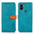 Custodia Portafoglio In Pelle Cover con Supporto N07P per Xiaomi Redmi A1 Plus Ciano