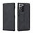 Custodia Portafoglio In Pelle Cover con Supporto N09 per Samsung Galaxy Note 20 5G Nero