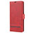 Custodia Portafoglio In Pelle Cover con Supporto N11 per Samsung Galaxy Note 20 5G Rosso