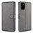 Custodia Portafoglio In Pelle Cover con Supporto N12 per Samsung Galaxy Note 20 Ultra 5G Grigio