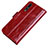 Custodia Portafoglio In Pelle Cover con Supporto P01 per Huawei P20 Pro Rosso