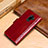 Custodia Portafoglio In Pelle Cover con Supporto P01 per Samsung Galaxy S9 Plus Rosso