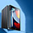 Nero Custodia Portafoglio In Pelle Cover con Supporto P02 per Apple iPad 10.2 (2020) Nero