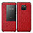 Custodia Portafoglio In Pelle Cover con Supporto P02 per Huawei Mate 20 Pro Rosso