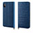 Custodia Portafoglio In Pelle Cover con Supporto P03 per Apple iPhone Xs Blu