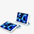 Custodia Portafoglio In Pelle Cover con Supporto P04 per Apple iPad 10.2 (2021) Cielo Blu