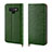 Custodia Portafoglio In Pelle Cover con Supporto P04 per Samsung Galaxy Note 9 Verde