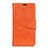 Custodia Portafoglio In Pelle Cover con Supporto per Alcatel 7 Arancione