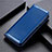 Custodia Portafoglio In Pelle Cover con Supporto per Apple iPhone 12 Max Blu