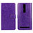 Custodia Portafoglio In Pelle Cover con Supporto per Asus Zenfone 2 ZE551ML ZE550ML Viola