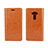 Custodia Portafoglio In Pelle Cover con Supporto per Asus Zenfone 3 ZE552KL Arancione
