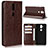 Custodia Portafoglio In Pelle Cover con Supporto per Asus Zenfone 5 Lite ZC600KL Marrone