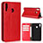 Custodia Portafoglio In Pelle Cover con Supporto per Asus Zenfone 5z ZS620KL Rosso