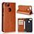 Custodia Portafoglio In Pelle Cover con Supporto per Asus Zenfone Max Plus M1 ZB570TL Arancione