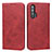 Custodia Portafoglio In Pelle Cover con Supporto per Huawei Honor 20 Pro Rosso