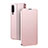 Custodia Portafoglio In Pelle Cover con Supporto per Huawei Honor 9X Pro Oro Rosa