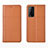 Custodia Portafoglio In Pelle Cover con Supporto per Huawei Honor Play4T Pro Arancione