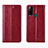 Custodia Portafoglio In Pelle Cover con Supporto per Huawei Honor Play4T Rosso