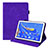 Custodia Portafoglio In Pelle Cover con Supporto per Huawei MatePad 10.8 Viola