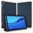 Custodia Portafoglio In Pelle Cover con Supporto per Huawei MediaPad M5 Lite 10.1 Blu